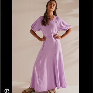 NWT Free People FP Brentwood Maxi in Nilla Cream